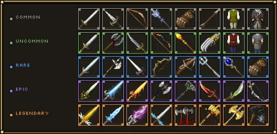 Guildlands · By rarity · escalera-de-rareza-en.png