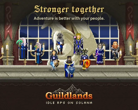 Guildlands · itch.io cover 630×500 · p4-gremio-en.png