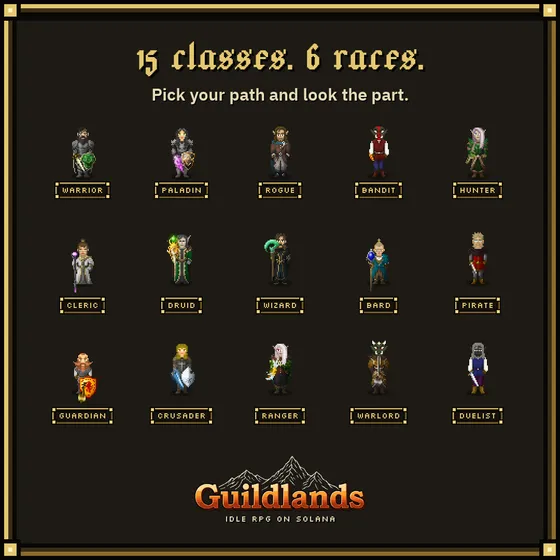Guildlands · Post 1080×1080 · p1-clases-en.png