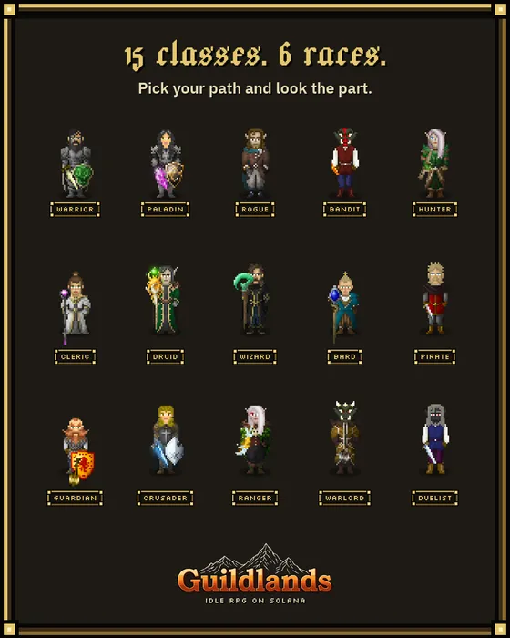 Guildlands · Post 1080×1350 (4:5) · p1-clases-en.png